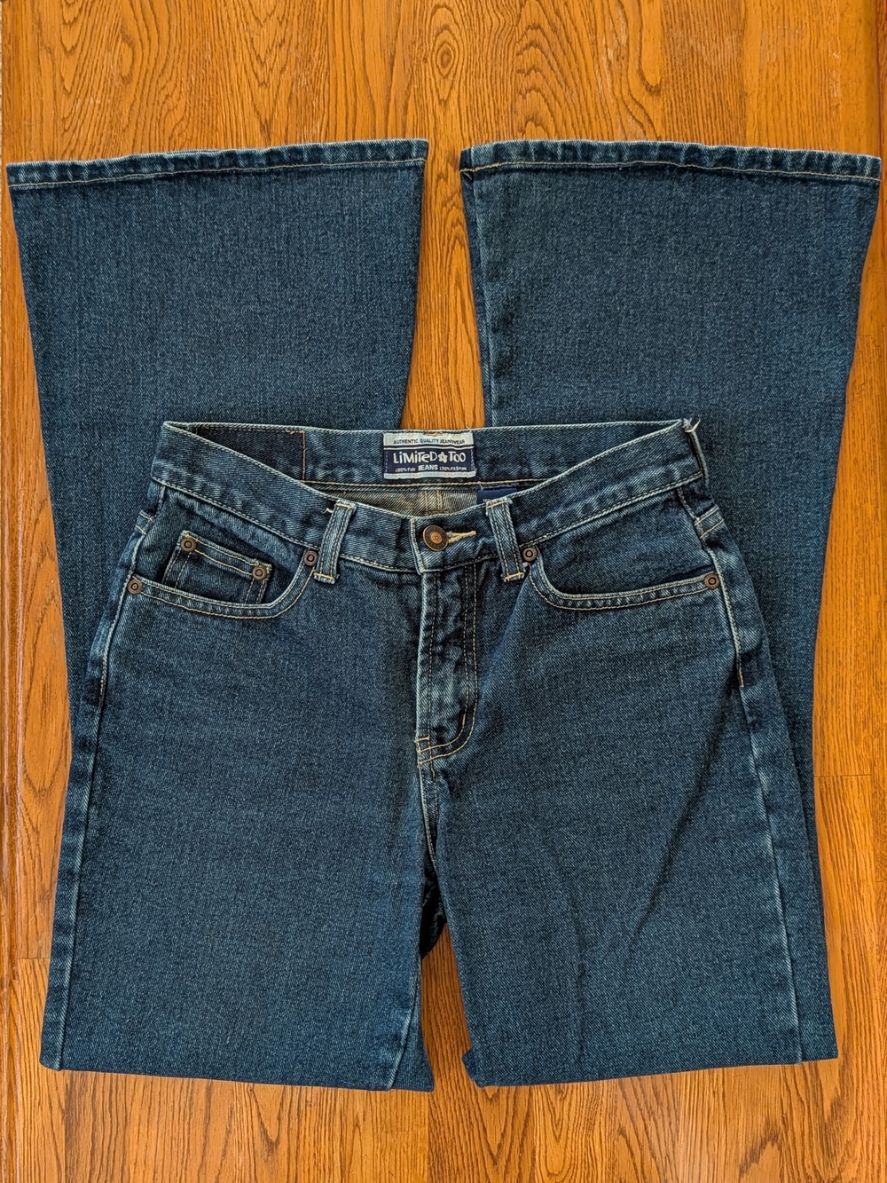 Y2K Limited Too Girls Denim Medium Blue Flare Jeans